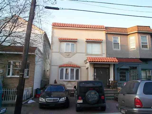 WEEHAWKEN 2 FAMILY W FINISHED BSMNT. TOTALLY RNOVATED 4 4 3 ROOMS. CENTRAL AC BACK ROOM W GAS FIREPLACE AND STOVE WALLS. DECK OFF 1ST FLOOR W YARD AND SHED. 2 CAR PKG SPACES. QUIET DEEDED STREET. 1ST FLOOR AND BSMNT CAN BE DELIVERED VACANT.