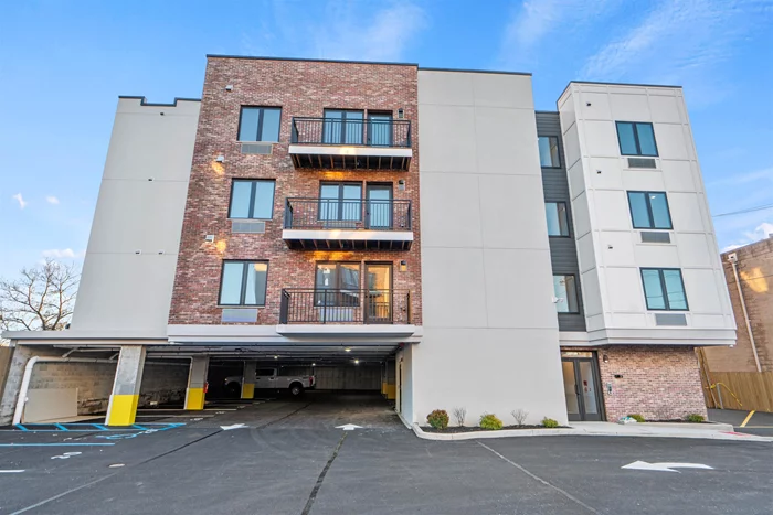 1 free month! 1 parking space included! 52 Luxury units just steps from the Light Rail station -- Port authority in 20mins!! 1 parking space included. Well appointed unit with large balcony and a nicely sized bedroom. This unit line won't last! Pet fees apply.