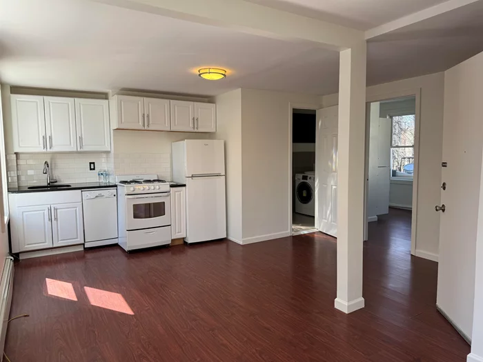 Welcome to this spacious and bright 1 bedroom apartment located on second floor. Unit includes living, dining, kitchen, 1 bedroom & 1 bathroom. Hardwood flooring throughout. Street parking only. Dogs & Cats considered. Credit report, paystubs & application needed. Apartment just freshly painted and cleaned ! Great location near train, bus, shops and more !!
