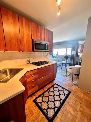 Stunning fully renovated furnished studio available now.. Located on Boulevard East with breathtaking full frontal NYC skyline and Hudson River Views. The Harbor Towers offers 24/7 concierge service, security and elevator. On site laundry and gym. Gym is optional for $10 a month. Rent of $1, 750.00 includes all your utilities. You pay only your phone and cable. Designer kitchen and modern bath. Newly polished parquet floor and freshly painted.