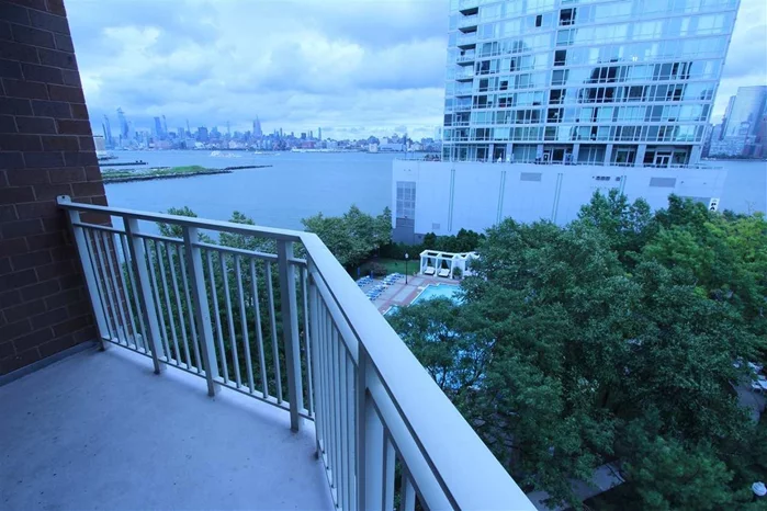 Welcome to Mandalay on the Hudson! Enjoy Spectacular Midtown and Hudson River views from this 8th floor condominium which features granite counters, h/w floors, SS appliances, in-unit washer/dryer, dishwasher, and walk-in closet. Residing within a full service, pet-friendly waterfront building with 24 hr concierge, 24 hr gym, tot-lot, downtown Jersey City's largest outdoor swimming pool, plus patio/grilling area, business center and clubroom/lounge with free WiFi. Mandalay has easy access to Newport Pavonia & Exchange Place PATH trains, Light Rail & Ferry. One parking spot included in the rent. Broker fee of 1-month rent to be paid by the tenant.