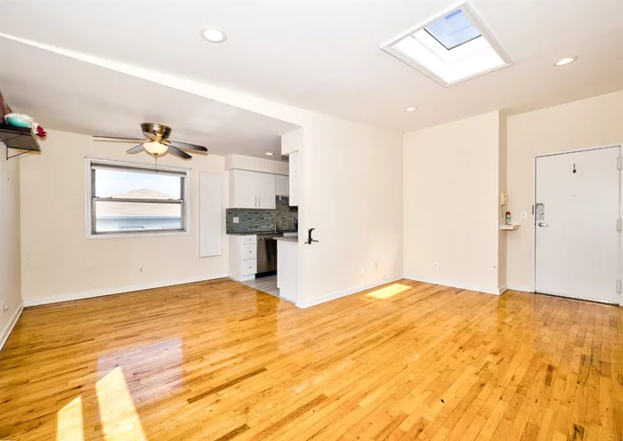 This is a bright, vibrant, and spacious condo. Excellent counter space in Kitchen with an open concept flowing into the living room area which is complimented with large windows and skylight. Parking is included in garage directly below the unit for an additional fee. Wash/Dry room in Condominium. Close to local shops, grocery stores, and mass transportation/roads leading to NY, perfect for the commuter! Tenant ONLY pays electric, all other utilities included! Brokers fee of 1 month applies.