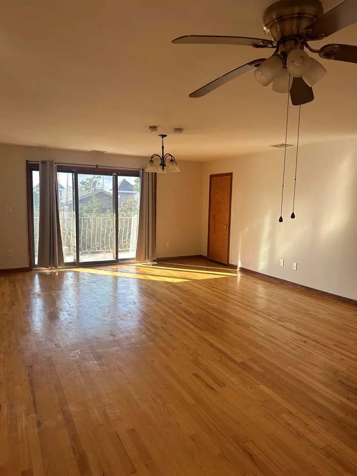 Beautiful large 3 bedroom/2 bath apartment for rent in a quiet North Bergen neighborhood. Close to schools, NYC transportation, and shopping. Updated kitchen, and beautiful hardwood floors throughout. Large bedrooms with lots of storage. 1 parking space available with rent. No laundry on site, no pets. Utilities are not included (only water is included). Home has solar panels which reduces the electric bill significantly. Month and a half security. Good credit a must. 2 units available.