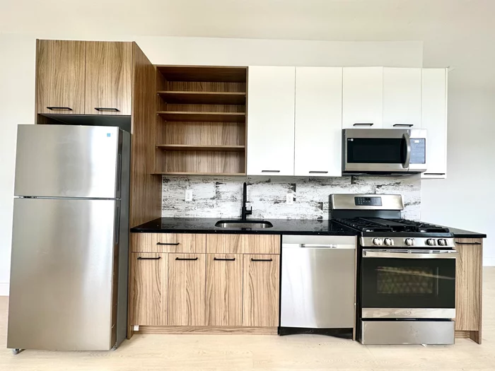 2 Bed 1 Bath in the Jersey City Heights!! BRAND NEW! This beautiful apartment features condo-grade appliances, with a deep sink, full size dishwasher, gas stove, built in microwave and refrigerator. High ceilings, primary bedroom has personal bathroom and walk in closet. Central A/c & Heat CLOSE TO 9TH ST LIGHT RAIL. Students are welcomed. Only a few blocks away from the train and buses. Schedule your tour today! Parking is available at additional fee