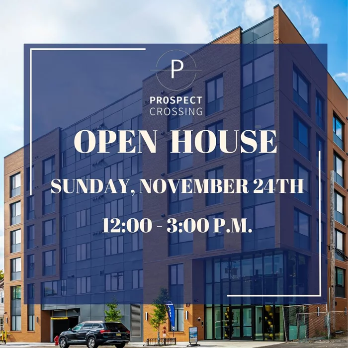 MOVE-IN CREDIT! Introducing Prospect Crossing, Bayonne's newest luxury apartment building in the heart of town. Choose from a variety of spacious studios, one-bedroom + dens, and two-bedroom apartments, each thoughtfully designed with open-concept floorplans and featuring stylish LVT flooring throughout. Oversized European windows flood your home with natural light, while high-end kitchens boast granite countertops, subway tile backsplashes, and brand-new stainless-steel appliances. Enjoy the convenience of an in-unit washer and dryer, along with central high-efficiency cooling and heating for year-round comfort. Residents also benefit from our private fitness center, residence lounge, and a private rooftop offering unobstructed views of NYC. Indoor garage parking is available, ensuring secure and convenient parking. Located just a 5-minute walk from the 22nd Street Hudson-Bergen Light Rail for easy access to transportation into NYC. Offering one month free on a 13th-month lease for a limited time, call today and schedule a private tour! Net effective pricing.