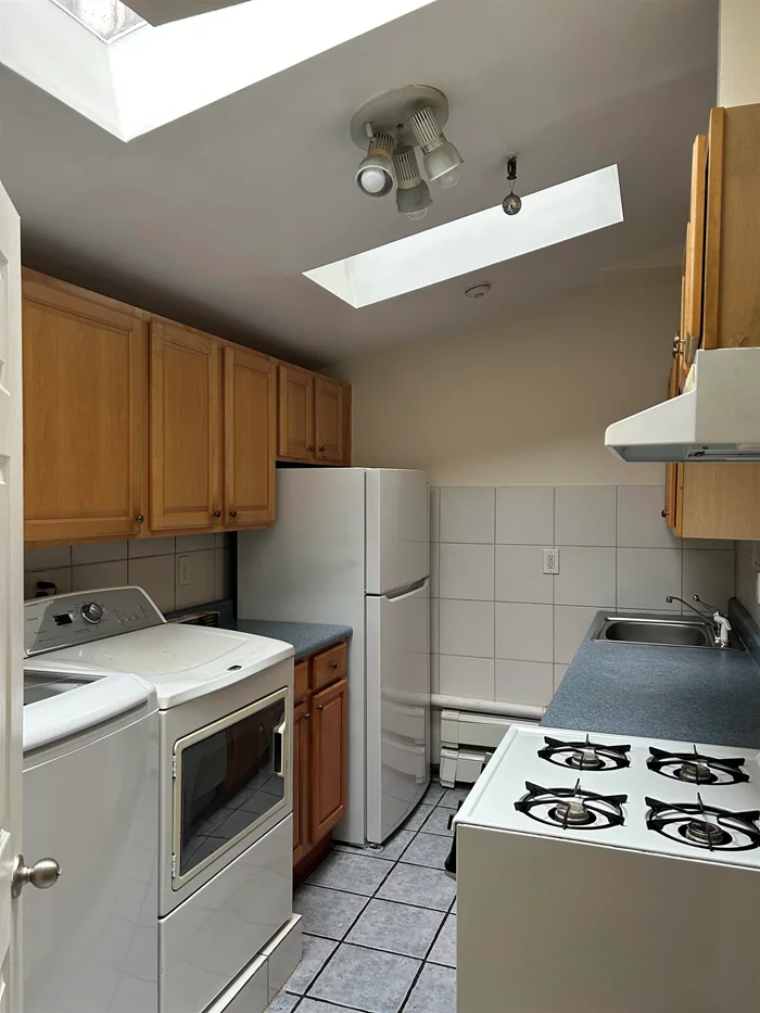 Location, Location!! VERY functional apt, 5 min from PATH! Under 4K!! Wash/Dry in unit, yard, lots of privacy. 3 bedrooms in total. Smaller bedroom has private bonus room attached. Cats ok. Better pics coming - apt being cleaned & painted.