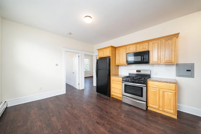 Beautifully maintained 2 bed apartment in the heart of Jersey City. This 2 beds 1 bath apartment offers ample kitchen space and large bedrooms!! Make yourself right at home! Close to stores, transportation, short distance to buses on JFK Blvd, close to Parks and more. Utilities not included, tenant responsible for gas and electric. Small pets may be ok. Due at lease signing 1 month rent 1.5 months deposit