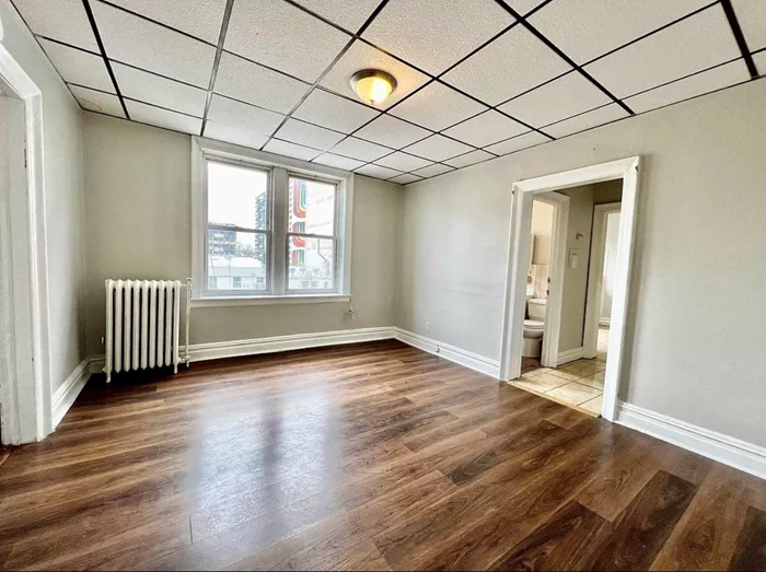 Won't Last!!! 1 Bed 1 Bath with heat and hot water included with laundry in the building. 5 minute walking distance to Journal Square Path! The location offers a surplus of fine dining, cafes, groceries, and transportation. Schedule your tour today! PICTURES OF SIMILAR UNIT.