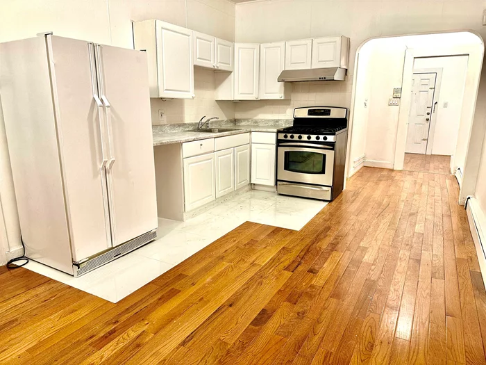 EXCELLENT LOCATION 2 BEDROOMS NEAR EVERYTHING WITH WASHER DRYER AND RARE PRIVATE BACK YARD IN THE CITY !!! READY FOR MOVE IN NOW !!! NEWLY RENOVATED BATHROOM , NICE KITCHEN , HARD WOOD FLOOR , BIG WINDOWS ,  BUS 24/7 AT YOUR FRONT DOOR STEPS TO NYC OR TO PATH TRAIN JOURNAL SQUARE 10 MIN , BEAUTIFUL PARK , SHOPS, BANKS , RESTAURANTS, POST OFFICE, GYM , YOGA , HAIR NAILS SALON , LIGHT RAIL ALL ARE NEARBY ! HOME SWEET HOME , COME RENT NOW BEFORE IT IS GONE small pet ok subject to owner approval