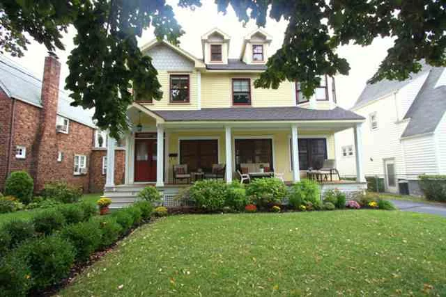 5 yr young side hall colonial on tree lined street3100sqft. w/ 3 floors of living space. 2.5 Bts; 4BRs (MBR includes W/I closet, FB w/ oversized shower + Jacuzzi tub) custom HWF, marble, and granite throughout entire house; all SS appliances in the kitchen; a walk-in laundry room located on the 2nd second floor; tank less hot water heater (NEVER run out of hot water); two top of the line high efficiency heating + air systems WITH steam humidifier + an infinity air purifier, roof has a 50 year warranty.