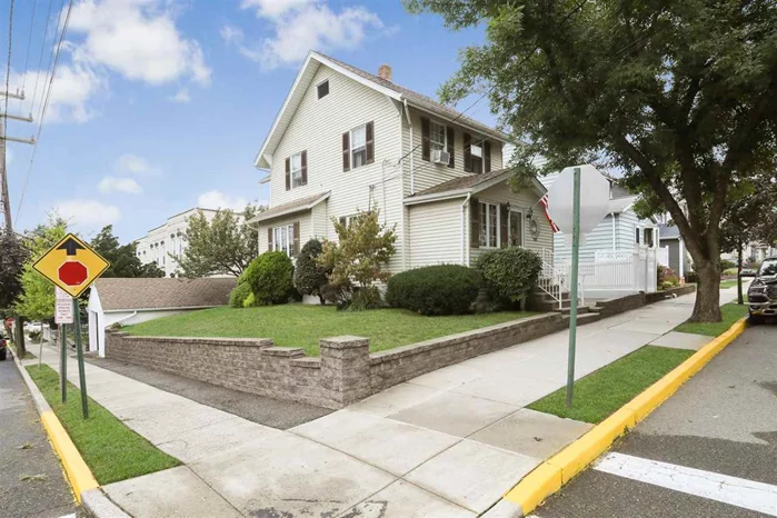 Beautiful 1 family colonial with detached garage! This charming home sits on a 45 X 75 corner lot surrounded by windows bringing in lots of natural sunlight. The first floor features an open floor plan which includes living room, dining room, half bath,  renovated eat in kitchen with custom cabinets, granite countertops, tile back splash and SS appliances. Perfect for outdoor entertaining with a deck off of the kitchen and wrap around gated side patio.  The second floor offers 2 bedrooms plus a den which can be converted into a third bedroom. California closets, laundry room and and full bath complete this gorgeous home.  This unique home has so much to offer with tons of closet space, full basement, large attic for additional storage space, detached garage and best of all....low taxes!  Don't miss this opportunity to own this beautiful meticulous home!