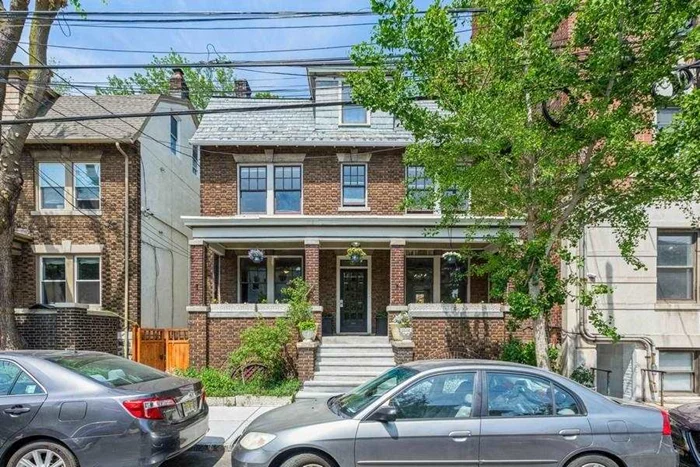 Lovely one family, brick colonial directly off Blvd East. Only one house away to beautiful views of NYC skyline & Hudson River. Liberty & Blvd East has staircase to waterfront to light rail to & from Weehawken, Hoboken & downtown Jersey, where you can connect to PATH to NYC, and Port Imperial Ferry to midtown & downtown Manhattan. Jitney buses & NJ Transit but at corner runs very frequent into NYC. Blvd East has a scenic Hamilton Park one block away. Park Avenue 2 blocks away to Weehawken shopping with Lidl supermarket, post office, dollar store, beauty salons, dry cleaners, deli etc. This property sits on an exceptional large property of 36 x 120 & has extra large backyard. House features large rooms with living room with gas fireplace, formal dining room, French stained glass door between living and dining rooms, eat it kitchen that leads open to backyard on first floor. 2nd floor has 3 large bedrooms & one bathroom, 3rd floor has 2 bedrooms with another bathroom. Laundry room in basement with lots of space for storage. Hardwood floors, high ceilings & front porch. Weehawken High School is on the same block. Ideal location for commuters & work life balance.