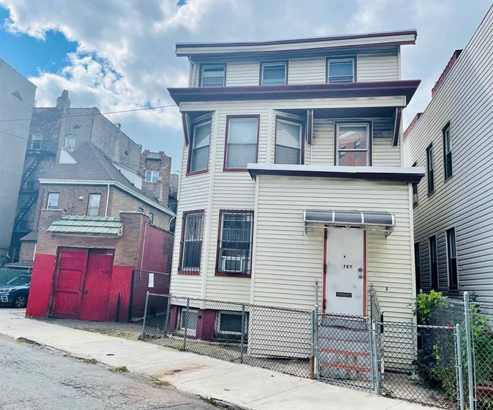 Perfect development opportunity located in the Journal Square 2060 Redevelopment Area Zone 4. Prime location just 3 blocks to the Journal Square PATH and bus transportation center. Non-conforming lot. Home in need of rehab or demolition. Mortgageable but Cash transaction preferred. SOLD AS IS