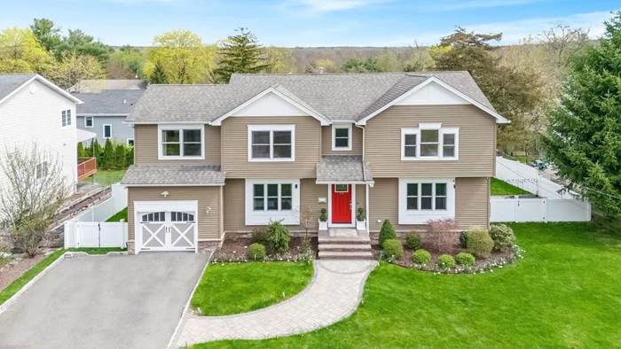 Nestled on a tranquil dead-end street in beautiful Cresskill, this center-hall colonial is the move-in ready home you've been waiting for! Completely rebuilt in 2014, this home boasts 4 bedrooms and 3.5 bathrooms over 3100 sq feet of living space. Step into a main floor open layout of natural light, high ceilings, hardwood floors and crown molding that leads to a center island Chef's kitchen with stainless steel appliances and custom wood cabinetry. Discover the luxury primary bedroom ensuite w/ a walk-in closet, private home office, heated bathroom floors/towel racks, rain shower & whirlpool tub. Downstairs enjoy modern amenities such as the home theatre with surround sound speakers, Nordictrack home gym, steam shower and in-home dry sauna. Other highlights include: attached garage, Trex deck, in-ground sprinkler system, storage shed, natural gas BBQ, & back up whole house Kohler generator. Close proximity to Cresskill public schools, NYC transportation, shops & restaurants.
