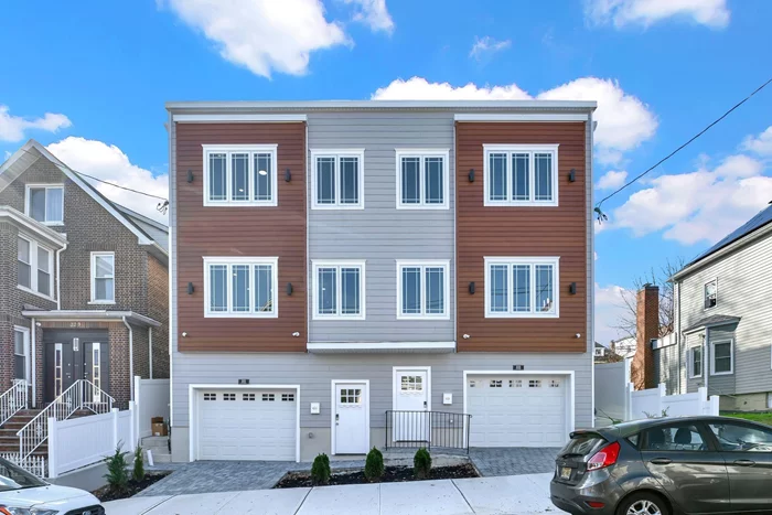 Don't Miss out on the last of our New Construction Home in North Bergen, NJ! The last unit in our newest development - Save BIG on Mansion Tax. Don't miss out on making the beautiful North Bergen your new home. Commute to NYC in under 30 mins with direct buses on Bergenline Ave. Close to school, parks, and essentials. This new three-floor home by a local builder offers a spacious layout, quality craftsmanship, and high-end finishes. Work from your home office with exterior access through the tandem 2-car garage. Gather in the beautiful living room with a modern fireplace. The well-designed kitchen boasts stainless steel appliances, quartz countertops, and 2 butler pantries. A spacious main-floor primary en-suite with a balcony and backyard access, plus 3 bedrooms and a second primary en-suite on the top floor. The cozy backyard is perfect for summer barbecues. Your ideal city living awaits here. Welcome home!