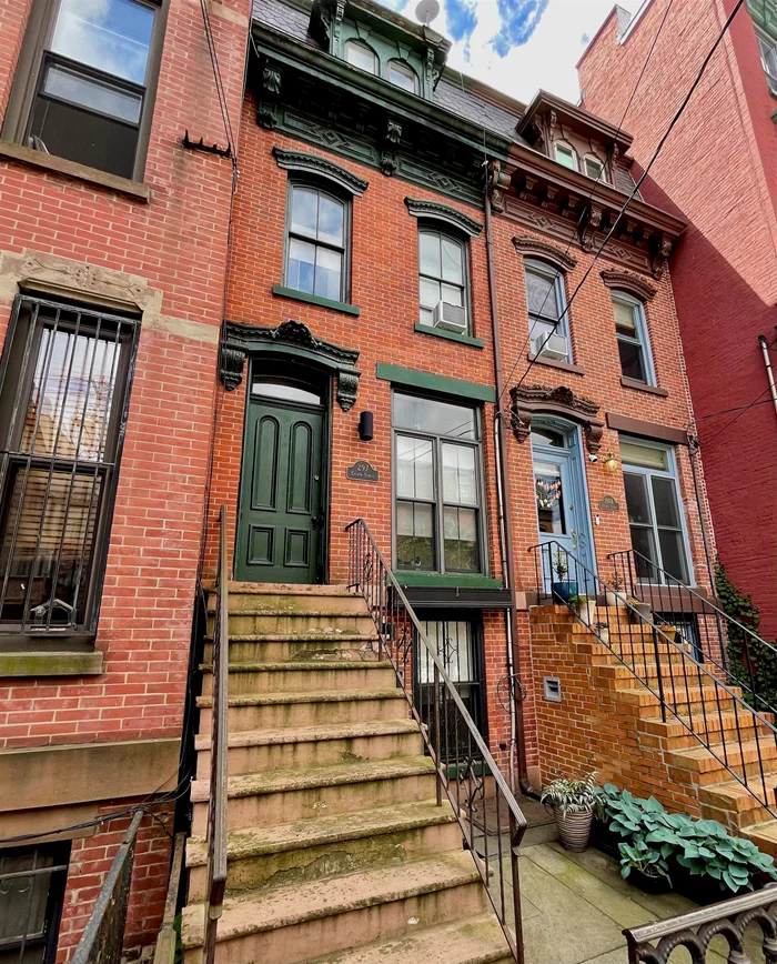 Beautiful 1890s brick row house on Hamilton Park. 4 Bedrooms, office, family room, living room, eat in kitchen, with basement storage and lovely back yard.  More details and pictures to come.