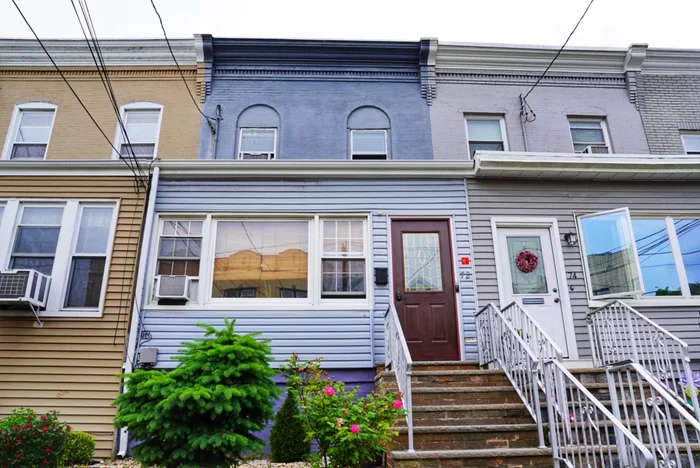 Welcome to a sweet home. Located in the center of town, right off Avenue C, walking distance to a bus stop with several bus lines to Jersey City within 20 mins, a few blocks to a light rail station, and 3 mins drive to the freeway. You are embracing all of the conveniences and amenities in Bayonne! The home is perfectly appointed with a functional and flowing layout. Main living level features beautiful flooring, 12' high ceiling, an ample sunroom/office filled with rich natural light, a spacious dining room, an eat-in kitchen with new appliances, and a full bath. The entire house is turn key ready to move in. The basement is fully finished with a full living room, some storage spaces, and a laundry room. The second floor has 3 rooms and one full bath, the master bedroom with south exposure. A new paved driveway is behind the house for 2 cars, on a private road. One big bonus - leased solar panel, saving your electricity bill! Now it's time to schedule a tour to this beautiful house.