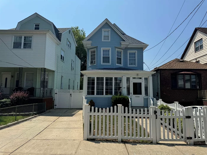 DON'T MISS OUT ON THIS STYLISH ONE FAMILY COLONIAL HOME LOCATED IN BAYONNE'S HORACE MANN SCHOOL DISTRICT AND CONVENIENTLY LOCATED BETWEEN BOTH 34TH & 45TH LIGHT RAIL STA., HUDSON COUNTY PARK, SHOPS & HWY ACCESS IN & OUT OF BAYONNE. THIS COZY HOME BOASTS TWO LEVELS OF LIVING SPACE, IMPECCABLY MAINTAINED. THE FIRST LEVEL FEATURES A CAPTIVATING NATAURALLY LIT ENCLOSED FRONT PORCH AREA, OPEN LIVING RM & FORMAL DINING ROOM, EAT-IN KITCHEN WITH NEWER APPLIANCES. THE SECOND LEVEL HAS FOUR SPRAWLING BEDROOMS W/A MODERN BATH. THE FULL SIZE ATTIC & BASEMENT ARE READY FOR ADDITIONAL LIVING SPACE EXPANSION. ENJOY THE BEAUTIFULLY DESIGNED PAVERED BACKYARD & GARDEN AREA W/A DEEP STORAGE SHED. PARKING AVAILABLE FOR UP 3 CARS. SCHEDULE YOUR APPOINTMENT NOW.