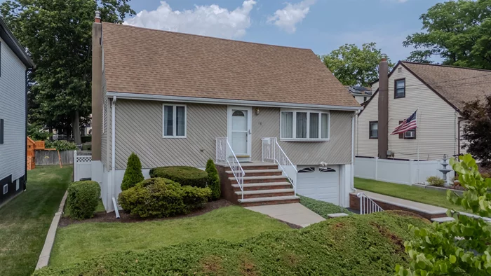 Welcome to 18 Carneer Ave, where manicured landscaping greets you at the door. This well maintained Rutherford home has had the privilege of being owned by just one family. The expanded cape-style residence features five bedrooms and three full bathrooms. Conveniently located on the first floor, you'll find the primary bedroom, a full bathroom, and a laundry room. The living and dining areas have hardwood floors beneath the carpeting. A lot of closets throughout the home. A generous den at the rear of the house opens to an oversized deck, perfect for entertaining on the deep lot. The partially finished basement provides bonus space and storage. A new roof was installed in 2015. Please note, the home is being sold As-Is.