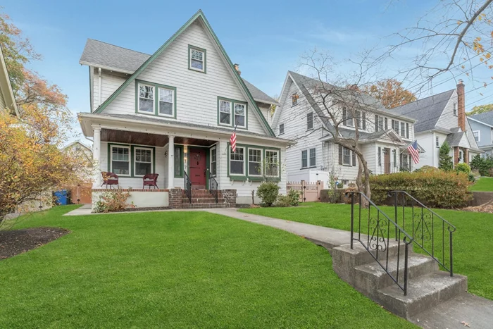 This beautifully renovated home, completed in 2024, offers a spacious and versatile layout across multiple levels. The first floor features a den, living room, dining room, eat-in kitchen, and a half bathroom, providing a welcoming flow for everyday living. On the second floor, you'll find three comfortable bedrooms and a full bathroom, while the third floor adds a main bedroom with its own full bathroom, and a convenient storage/closet room. The full, finished basement includes a main room, storage room, and utility area, enhancing the home's flexibility. Newly installed appliances add modern convenience, and the central air system ensures year-round comfort. Outside, enjoy the practicality of a two-car detached garage. Ideally located near local amenities, parks, and transportation, this home blends modern upgrades with a prime location.