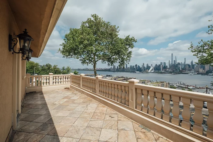 Stunning, private East facing home with fabulous views of NYC and the Hudson River. This stately residence offers a grand entry, leading to a formal living room, formal dining room, and all NEW Kitchen. The second level features a fabulous primary bedroom with a gorgeous European style terrace and amazing panoramic views, a luxurious bath with dual sinks, a large jacuzzi tub, separate shower, and dual closets. Two additional well sized bedrooms and a full bathroom with a sophisticated oversized Jacuzzi tub and spa shower complete this level. The finished upper level offers two large guest rooms/ office/ playroom with great natural light and a full bathroom. Finished walk out lower level offers an additional space for entertaining, a full bathroom, laundry room, and direct entrance to the lovely landscaped yard, a picturesque space for enjoying the warm weather. Last but not least is a two car garage with two car driveway.