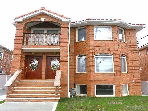 New Construction 2011! Luxury Detached Brick 2 Family With Detached Garage, Clay Roof, Balconies, Great Location, Over 1, 200 Sq. Ft. Per Floor, Best Quality Material And Workmanship, One Of A Kind Layout, & Much More! We Have C.O. Already! Don&rsquo;t Miss Buying This Dream Home!
