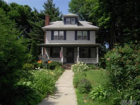 Circa 1908 Four Square 3 Br 2.5 Bath Colonial Home W/Fine Old World Architectural Details/Mouldings. Granny Porch, Grand Flr/Fpl, Beamed 10Ft Cielings And Oversized Fdr, Eik W/Tin Cielings, Split Staircase From Lr & Eik. Sunny Fm Rm, Fin Basement. Fin Attic. Quietly Nestled On Over Gorgeous .5+ Acre In The Heart Of Sea Cliff W/In-Ground Heated Pool. A Must See..