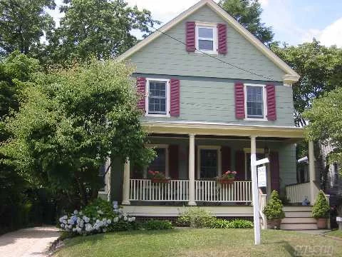 Front Porch Charmer With New Roof, New Windows, New Center Beam, New Staircase, Gleaming Wood Floors Thru-Out. Features Lr, Fdr, Farm Kitchen W/ Gas Stove & French Doors To Luminous Yard Of Perennials, Vegetable Garden & New Det Garage. Convenient To Harbor/Recreation, Schools And The Village. Prospective Purchasers To Verify All Taxes And Information.