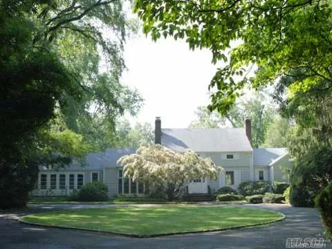 Wonderful 5 Br Farm Ranch Nestled On Over 5 Acres Of Exquisite Gardens And Specimen Plantings. Olmsted Designed Sunken Garden With Delightful Fountain. Very Serene. Natural Light Fills Entertaining Rms, 1st Floor Master. Detached Stable.Prospective Purchasers To Verify Info And Taxes.