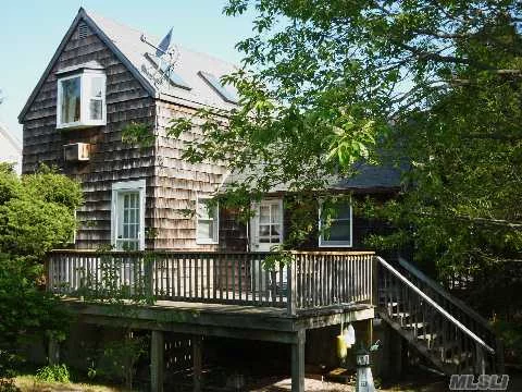 2 Bdrm Cottage On Boardwalk That Leads To Sandy Beach! Pine Trees And Beach Reeds Make This A Perfect Private Getaway. Views Of Fire Island Inlet