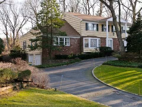 Circular Driveway Leads To Stunning Colonial Set On 2 Lush Acres W Gunite Pool. Formal Living Rm, Banquet-Size Dining Rm. Family Rm With Stone Fireplace Plus Grand Library W/Built-Ins, 5 Large Br, 4.5 Ba. Must See To Appreciate!