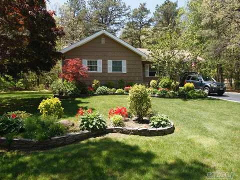 Beautiful 3 Bedroom, 2 Bath Ranch In &rsquo;Manor Woods&rsquo; Section In Manorville. 2 Updated Bathrooms W Air Jet Tub & Heated Mirrors. Finished Basement With New Carpeting. And An Extra Bedroom. Cathedral Ceilings, Cac, Anderson Windows & Sidings Doors. Newer Roof And Burner & Cabinetry. Skylight, Alarm System. Situated On A Shy Acre. Must See!