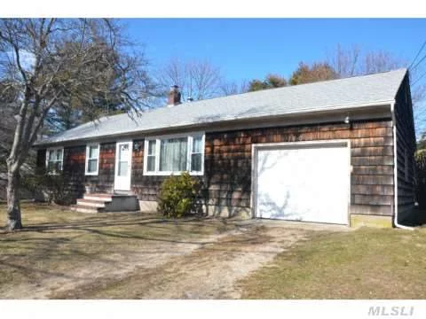 Year Round Rental Ranch Style Home In Mattituck. Three Bedrooms, Set On Spacious Corner Lot With Water Views Across The Street. Nicely Sized Rooms With Ample Closet Space. Attached One Car Garage. Full Basement With Washer And Dryer. Excellent Year Round Rental Opportunity.