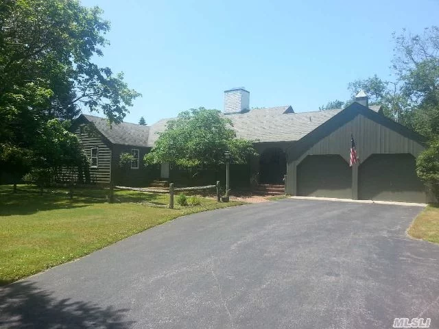Lovely Well Maintained Farm Ranch On 1.2 Acres South Of Montauk. 2 Fireplaces, Screened Porch, 2 Car Garage, Beautiful Hardwood Floors, Cac, Full 2nd Floor Walk Up Attic Can Easily Be Converted To Living Space. Do Not Miss This One! Taxes With Basic Star: $15433.43