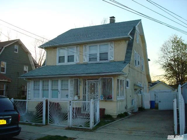 Oversized Two Family Home With Huge Rooms And A Nice Size Backyard With Parking Space For Trucks Or Many Cars. House Is Conveniently Located  In The Hart Of Hempstead Minutes Away From Shopping Malls And Highways And Accessible To Public Transportation.   Short Sale Subject To 3rd Party Approval.