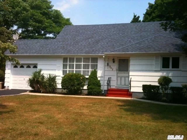 Move In Ready- Renovated Large 4 Bedroom Expanded Cape On A Half Acre In Islip. Possible M/D W/Proper Permits. Brand New Kitchen W/ Granite Counters, New Baths (3), Wood Floors, New Carpeting,  Freshly Painted,  Garage, Mud Room, Finished Basement W/ Outside Entrance. Updated Roof, Burner & Water Heater. Very Private Yard. Taxes With Star..$9, 356