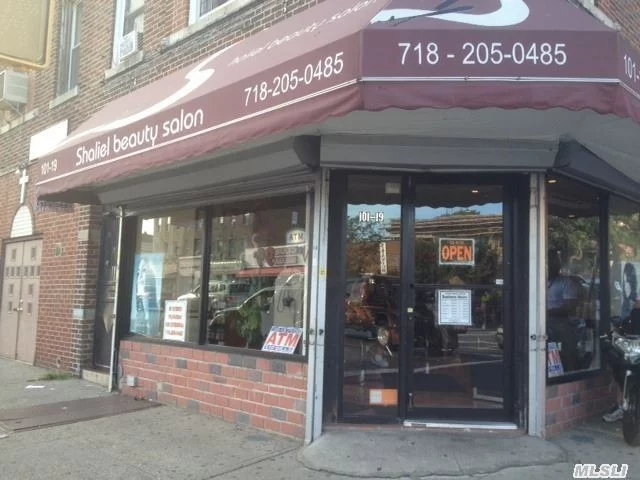 Beauty Salon - In A Very Busy Area Of Northern Blvd. Sale Will Included 10 Dryers,  8 Chair Station,  2 Pedicure Stations,  2 Manicure Starion,  Waxing Room,  2 Bathrooms,  Plus Basement - Can Be Use For Spa,  8 Lockers,  8 Cameras,  Alarm And A/C .    Lease For 7.5 Years Plus Negotiable For A Total Of 10 Years.