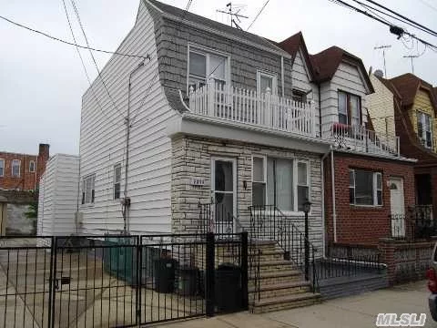 Beautiful 2 Family Home Converted From 1, First Floor Is A 3 Rm., 1 Bdrm Apt, Second Fl Is A 3 Rm, 1 Bdrm Apt W/ A Full Finished Basement, Great Location
