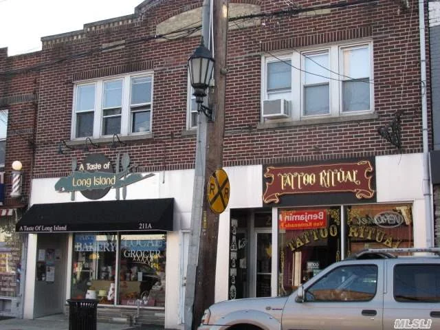 Great Investment Opportunity. 2 Stores, 2 2Br Apts (All Rented, Stores With Long Term Leases, Apts With 1 Year Leases And Basement. Great Location On Main St, Near Lirr, Municipal Parking At Rear Of Building. Farmingdale Village Upgrading Downtown. Stores Can Be Shown During Normal Business Hours, Apts By Appointment.