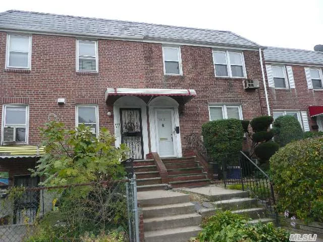 Large Living Room, Building Size 20X40, Nice Size Beds, Sparking Clean, Sd26, Car Port At The Bk Of The House, 1 Blk To Northern, Walking Dist. To Lirr,  2 Gas Meters, 3 Elec Meters, Good For Live In Or Investment