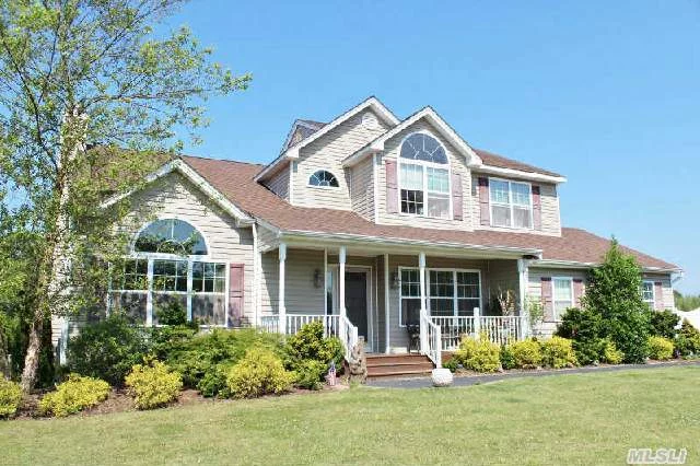 Welcome Home Is What This Large Lovely 4 Bedroom Home Says To You.. Great Floor Plan For Entertaining. Enter Into Your Master Suite Through Double French Doors With His And Her Closets And Master Bath.. Full Finished Basement With Full Bath, Family Room And Ose. Make A Splash In Your In-Ground Salt Water Pool With Slide. Gas Heat. East Moriches Schools!! A Must See..