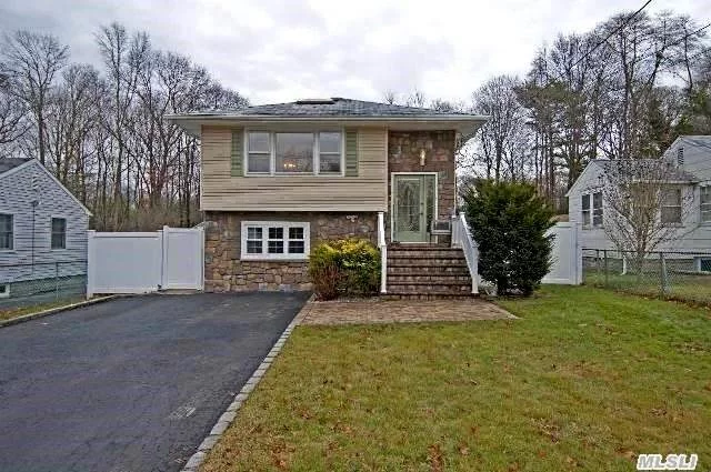 Owner Motivated. Gorgeous 3/4 Bedrm, Many Updates, Too Much To List. Sundrenced Lvgrm/Oversized Skylight. Custom Fbth/Jacuzzi. Deck Off Master Bedrm. Walk To Ronkonkoma Beach. Close To Shopping/Trans. Ideal Mother/Daughter Possibilities. Custom Stone Front. Hardwood Fls. 50 X 214 Property. Pool/Shed Is A Gift. Must See. Don&rsquo;t Miss This One. Star Taxes $7113.03