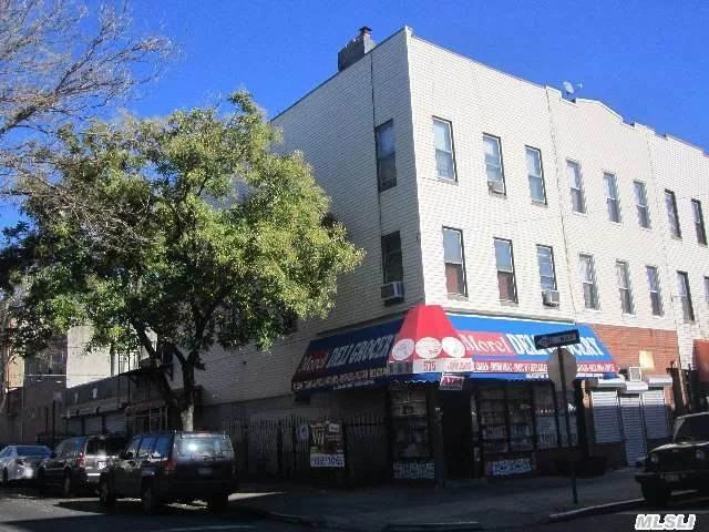 Great Corner Mix-Used Property , 2 Family And A Store, 3 Car Garages, Excellent Income Producer !! Very Good Condition And Location ! 3 Years Old Boiler, 1 Year Old Water Tank, Roof In Excellent Condition, Rental Income--Deli Store $26, 400/Yr; 2nd Fl Apt $21, 000/Yr; 3rd Fl Apt $21, 600/Yr; 3 Garage $9000/Yr.