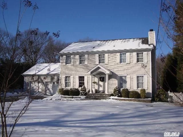 Located In Bayfront Community Of Harbor Lights, This Classic 4 Br, 2.5 Ba Colonial Blends A Better Than New Home W/Character And Charm Of Yesteryear. Half Acre W/In-Ground Pool Bordered By 37 Acres Of Preserved Land To Ensure Privacy. Features Spacious Farm Kitchen W/Doors Leading To Multi-Tiered Deck, Cozy Lr W/Fireplace. Dining Rm/Den, Office. Deeded Bay Beach And Park