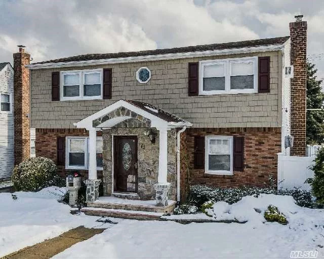 Your Dream Home Fully Updated Colonial, Recessed Lights, Gas, Granite, Wood Flr, Alarm,  Gazebo Stone & Gravel. Ef W/ Ct Closet, Lr, Formal Dining 11 X 18 W/ Sliders To Yard. Granite Floor In Eik, 5/6 Bed Rms, Master Has Lg Wic. 2 Baths, 1 Whirlpool. Finish Basement W/ Family Rm And Updated Utilities.