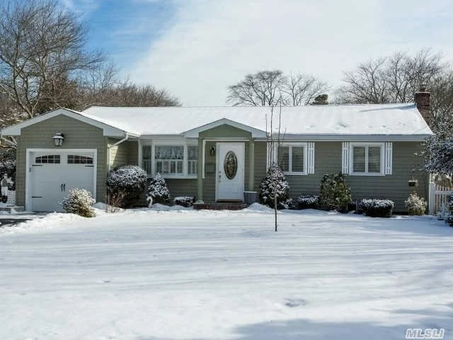 Completely Renovated 3 Bedroom 2 Full Bath Ranch On Dead End Street With Tremendous Park Like Property. New Eik With All Stainless And Granite.  Hardwood Floors Through Out The House On A Dead End New Roof Siding And Windows, Cac. Potential Apartment In Basement. 2 Decks, Pond And Outside Shower A Must See! Beautiful Molding Immaculate Home!