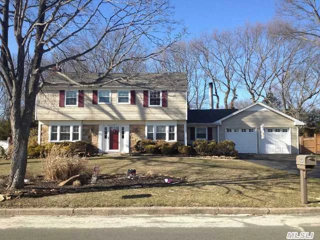 Gorgeous Updated Center Hall Colonial, 4Bdrm 2.5Bth, Flr W/Fpl, Fdr, Fam.Rm W/Fpl, Gourmet Eik W/Exotic Granite Counters, Cherry Wood Cabinets, Ss Ge Monogram Appliances Including 2 Convection Ovens, 6Burner Gas Range, Pasta Faucet, Wine Fridge, Compactor&More. Lg Master Suite W/Fbath &Wi Closet. Updates Inc. Drs, Wndws, Roof, Siding, Cac, Boiler&Much More! Taxes W/Star $8779.40