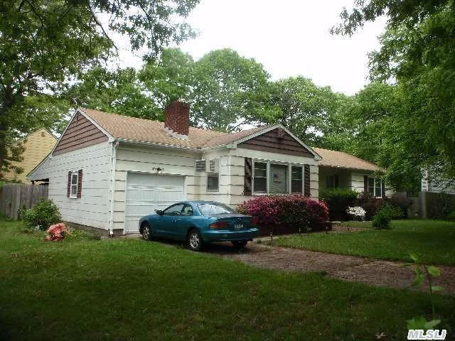 Open Floor Plan!! This Charming Custom Built Ranch Offers Oversized Rooms: An Xlarge   Living-Room W/Beautiful Wood-Burning Fireplace Offerg Economical Heatg,  Xlarge Formal Dinning-Rm, Eik, 3 Lrge Bdrms, All Solid Oak Flrs Throughout, 1.5 Baths, 1 Car Gar(Clean),   Full Finished Basement W/Outside Entrance (Bilco Doors). Attic W/Pull Down Stairs, Large   Fenced Prop