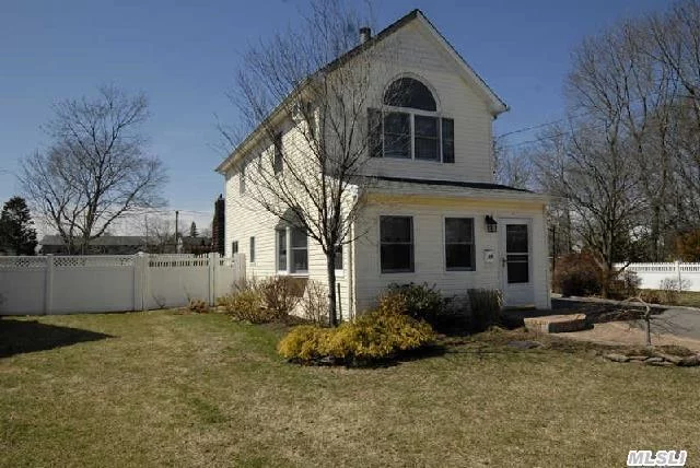 Set On Almost 1/4 Acre Property, On A One-Way Street, This Home Offers Lr W/Fp, Dr W Bay Window, Kitchen W Gas Cooking. First Floor Also Features .5 Bath, Pantry & Sliders To Deck In Oversized Yard. Second Floor Has Master W 2 Closets And Atrium Window, Two Family Bedrooms And Full Bath. Attic. 150 Amp, Ig Sprinklers, Low Taxes, Gas Heat. One Mi To Lirr. Dutch Lane Elem