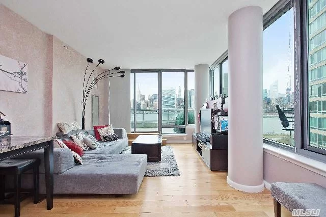 This Spacious 1 Bedroom Is Offered In One Of The Most Sophisticated Residential Buildings In Long Island City And Offers Astonishing Views Of The East River And The Manhattan Skyline. The Private 174Sf Outdoor Space Is Great For Entertaining Guests. This Elegant Home Features Oversized Wrap Around Windows With City Views Throughout The Apartment And High Ceilings.